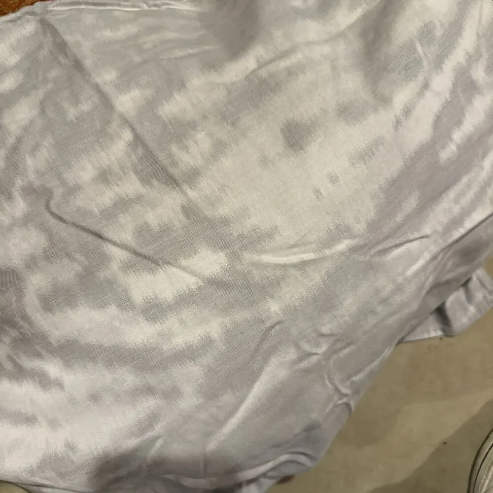 Matouk Schumacher Serengeti Duvet Cover Queen Silver